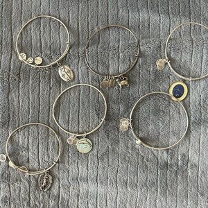 Alex and Ani silver bracelets